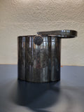 Exquisite 1950s Wilardy Jeweled Black Lucite Box Purse – Silver Filigree & Ruby Accents