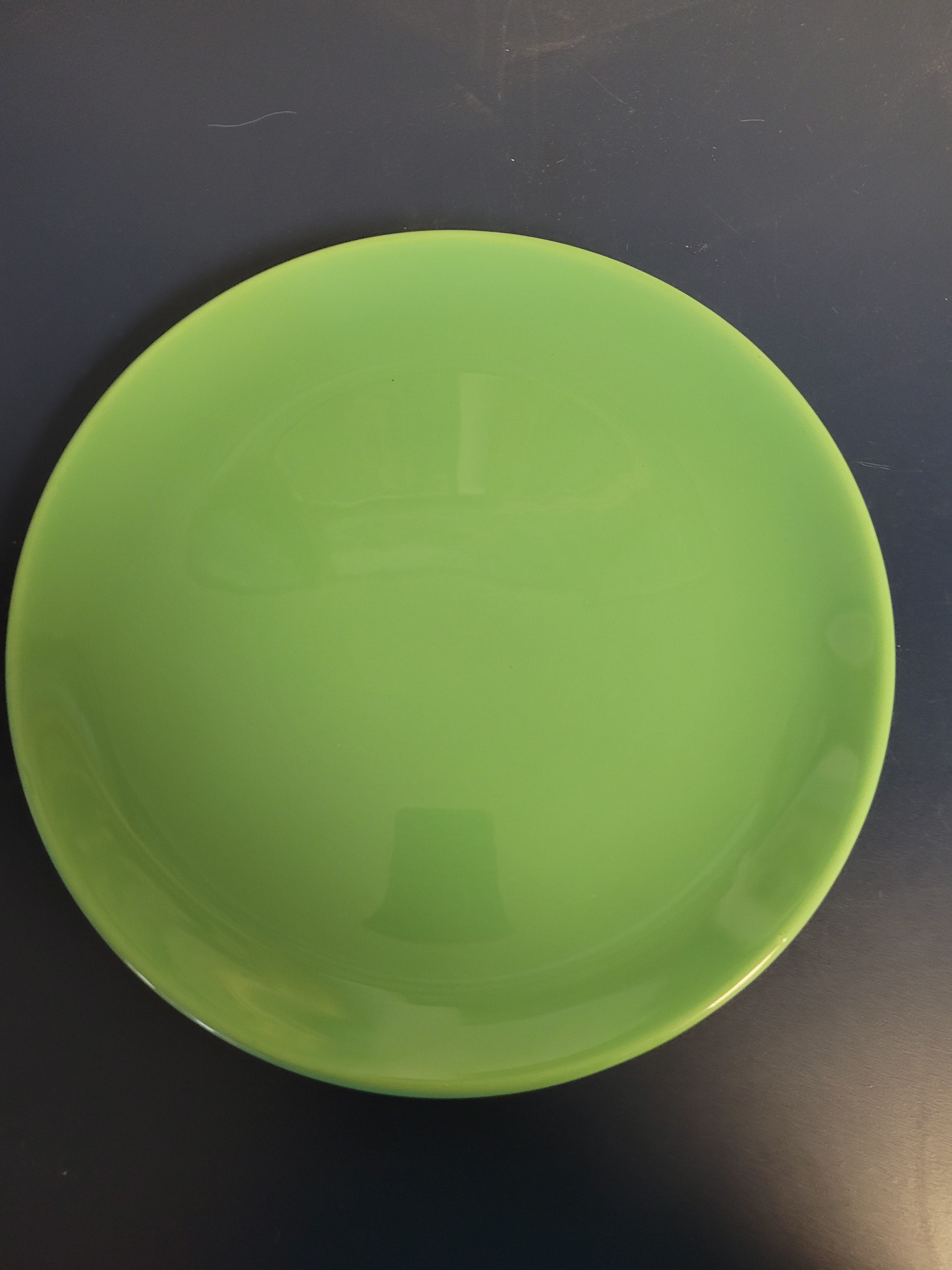 ✨ Vintage Lime Green Glass Plate – Mid-Century Modern Serving Dish ✨