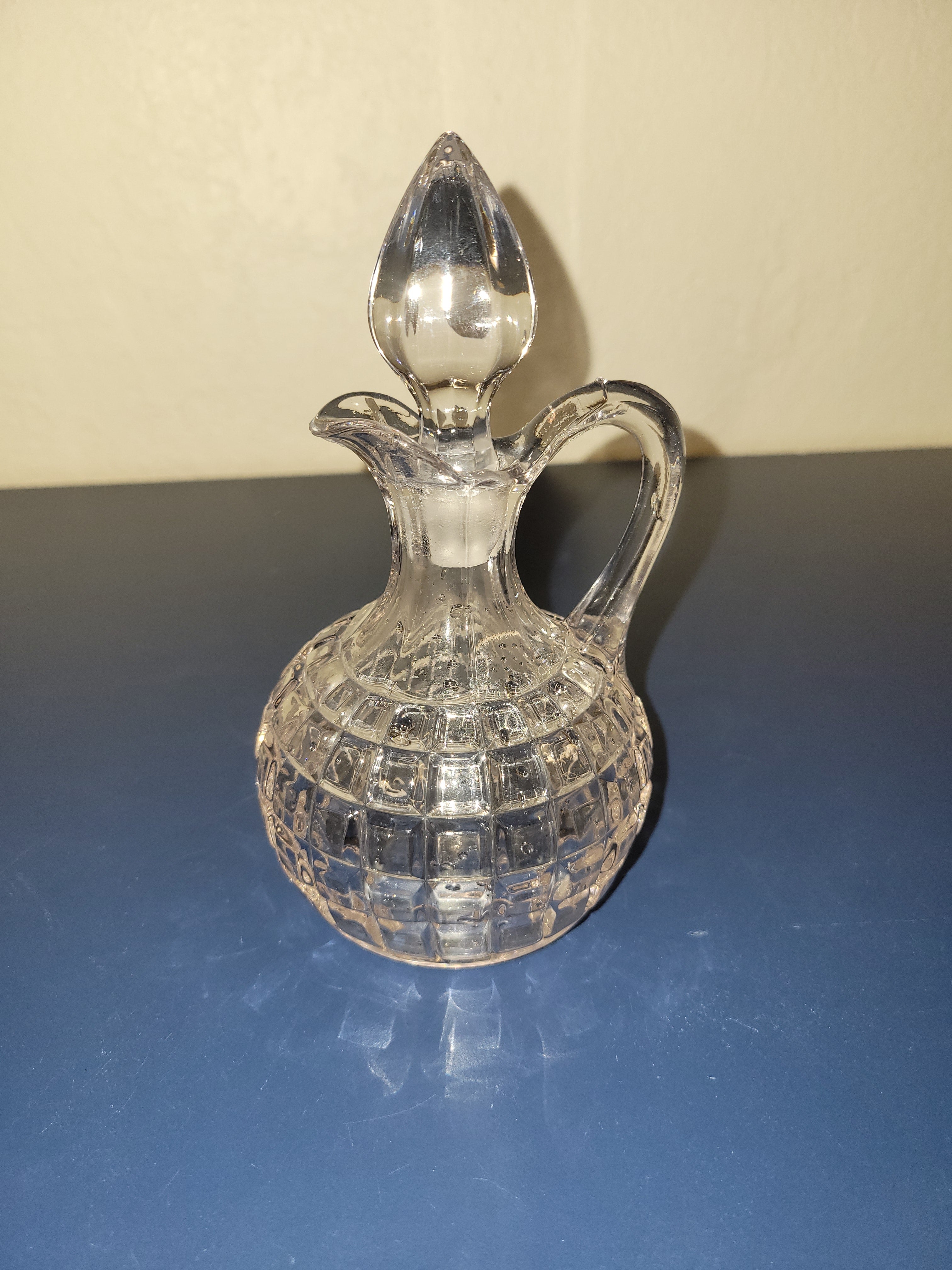 1889 Duncan & Miller Block pattern glass cruet.