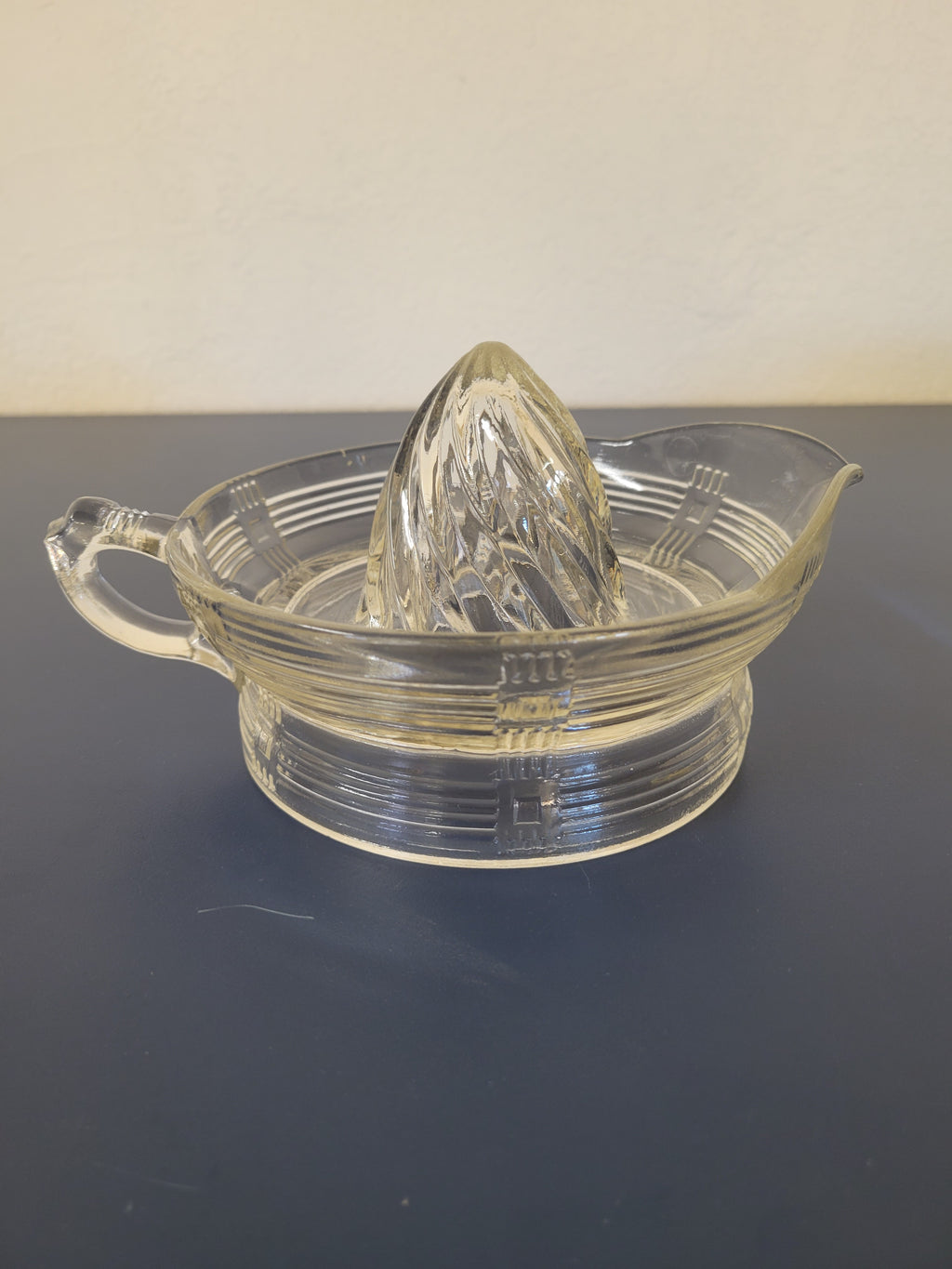 Vintage Hazel Atlas Glass Citrus Juicer.