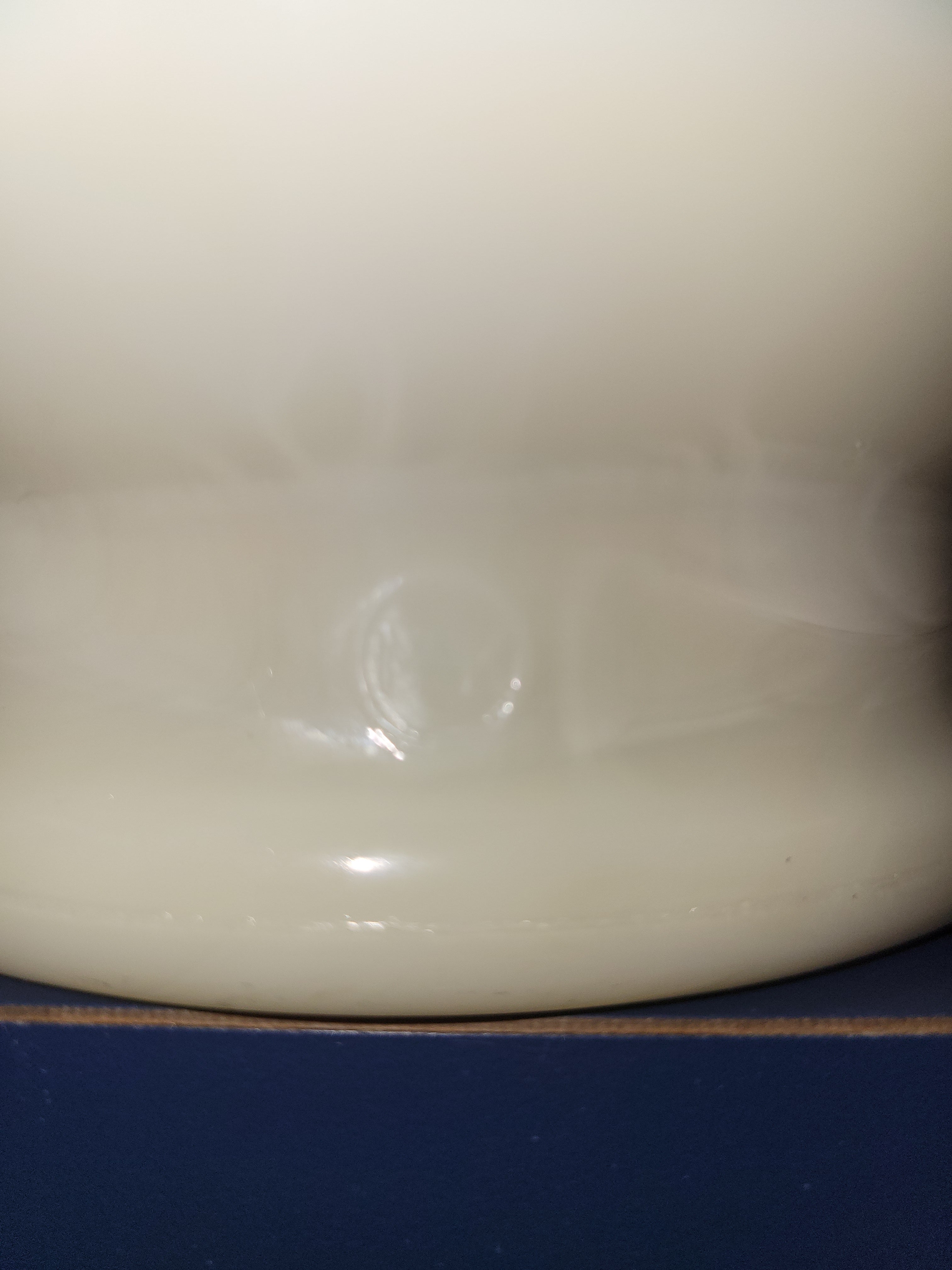 Vintage McKee Sunkist Citrus Juicer Reamer - 1930s Yellow Custard Glass - French Ivory