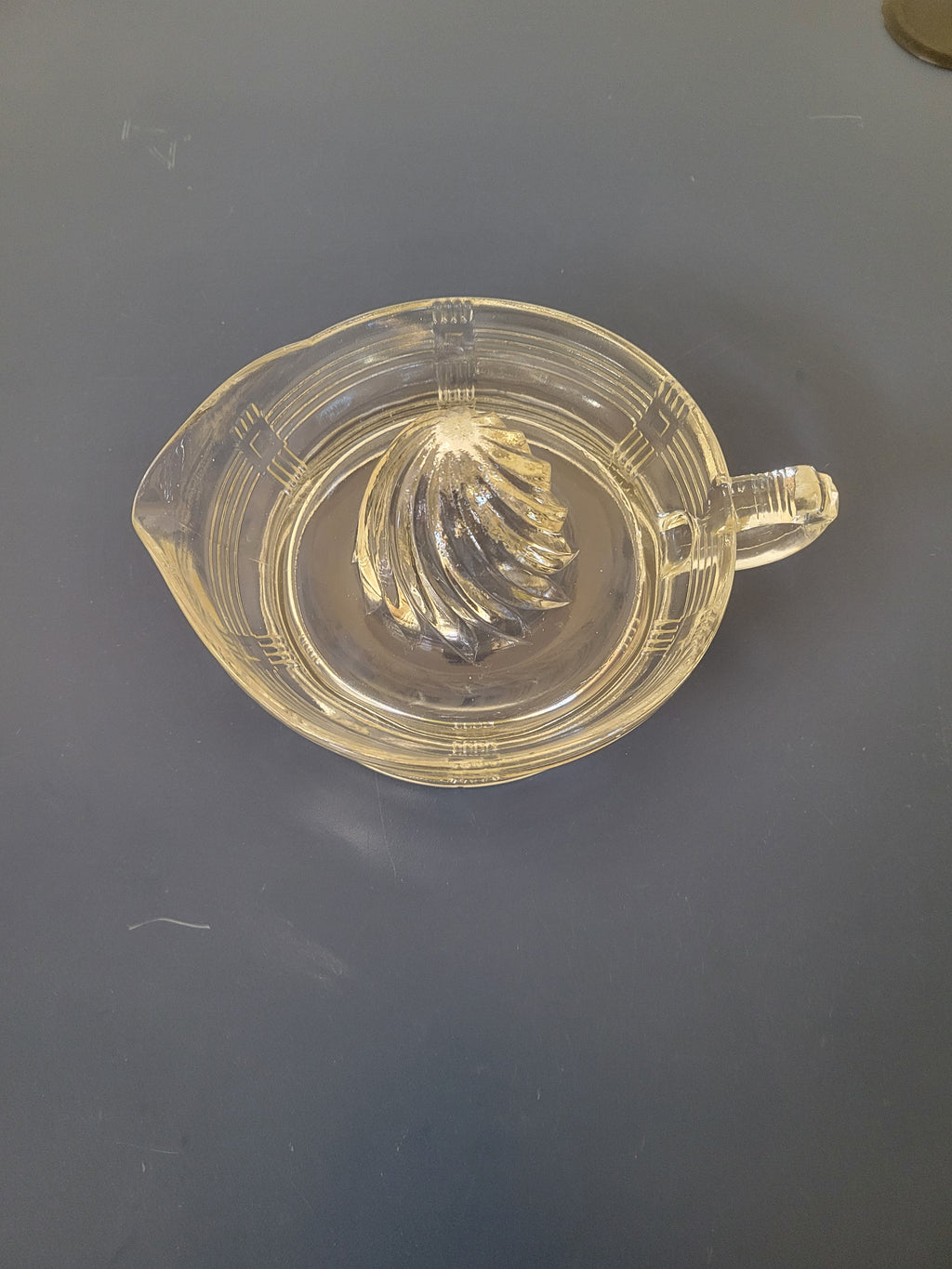 Vintage Hazel Atlas Glass Citrus Juicer.
