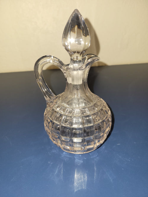 1889 Duncan & Miller Block pattern glass cruet.