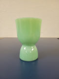 Vintage Uranium Glass Egg Cup – Glows Under UV – Retro Green Pedestal 🍳✨