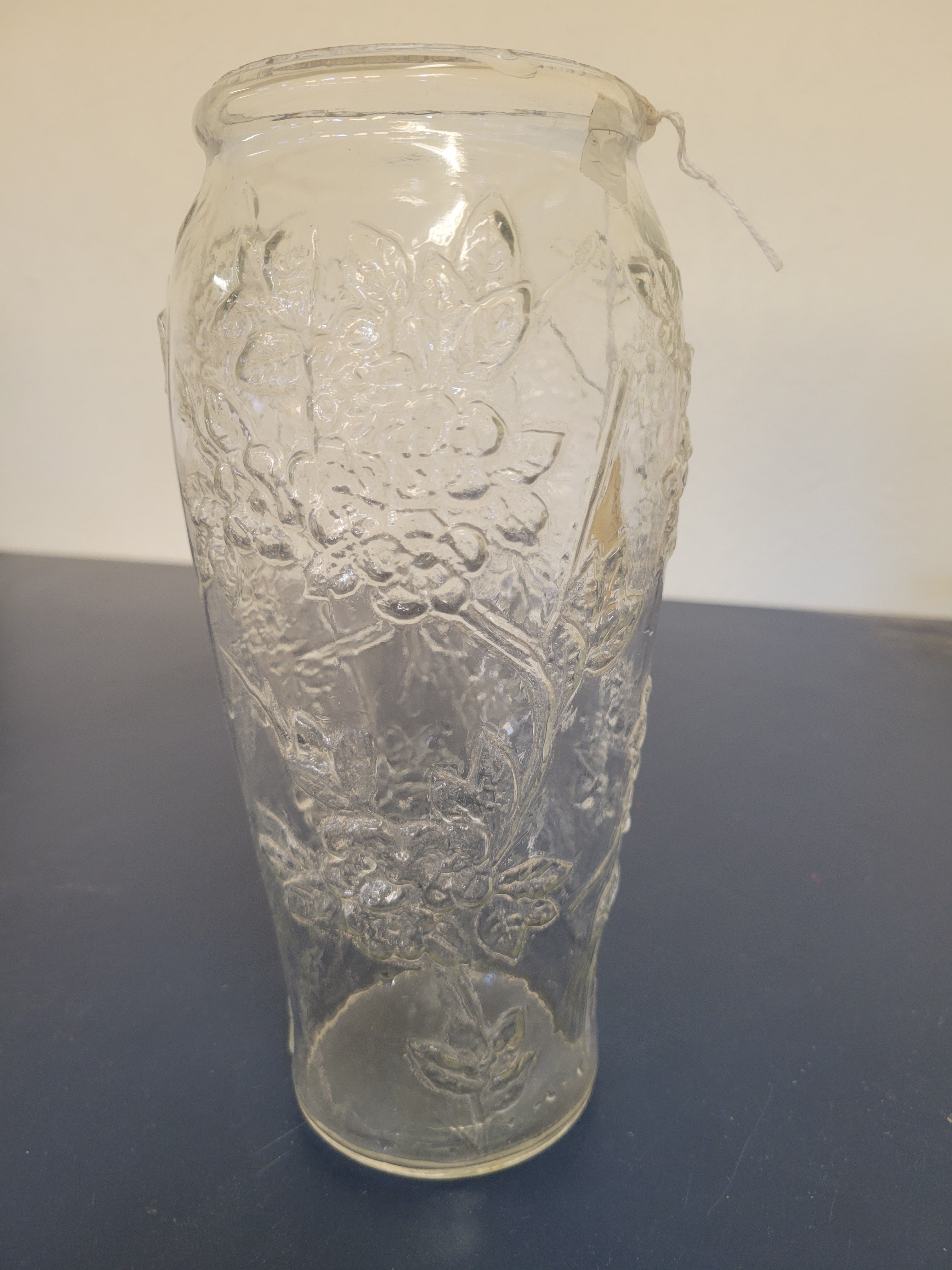 Antique Early 1900s "Goofus Glass" Parrot Pickle Jar Vase