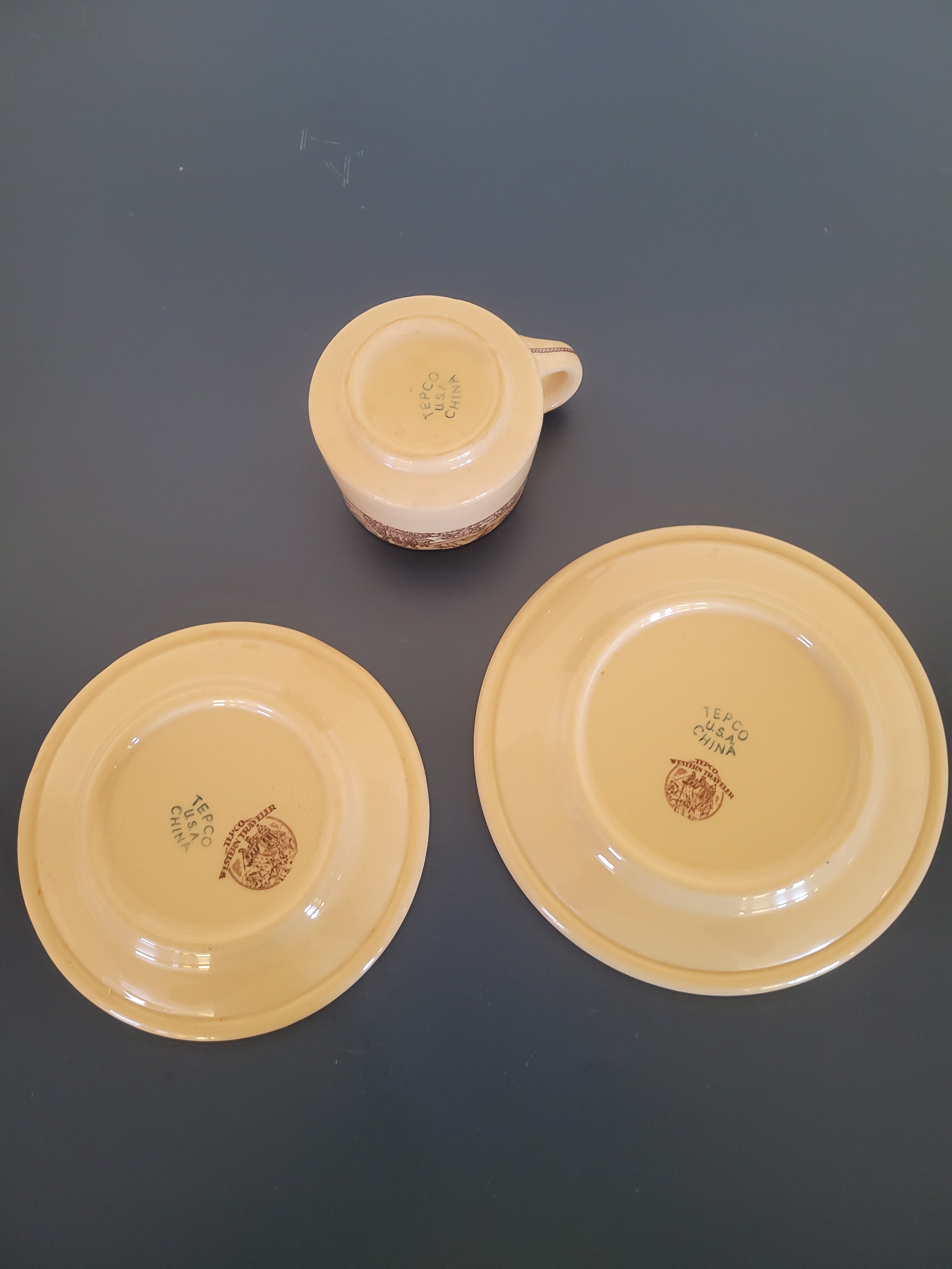 Vintage Tepco Western Traveler China Set