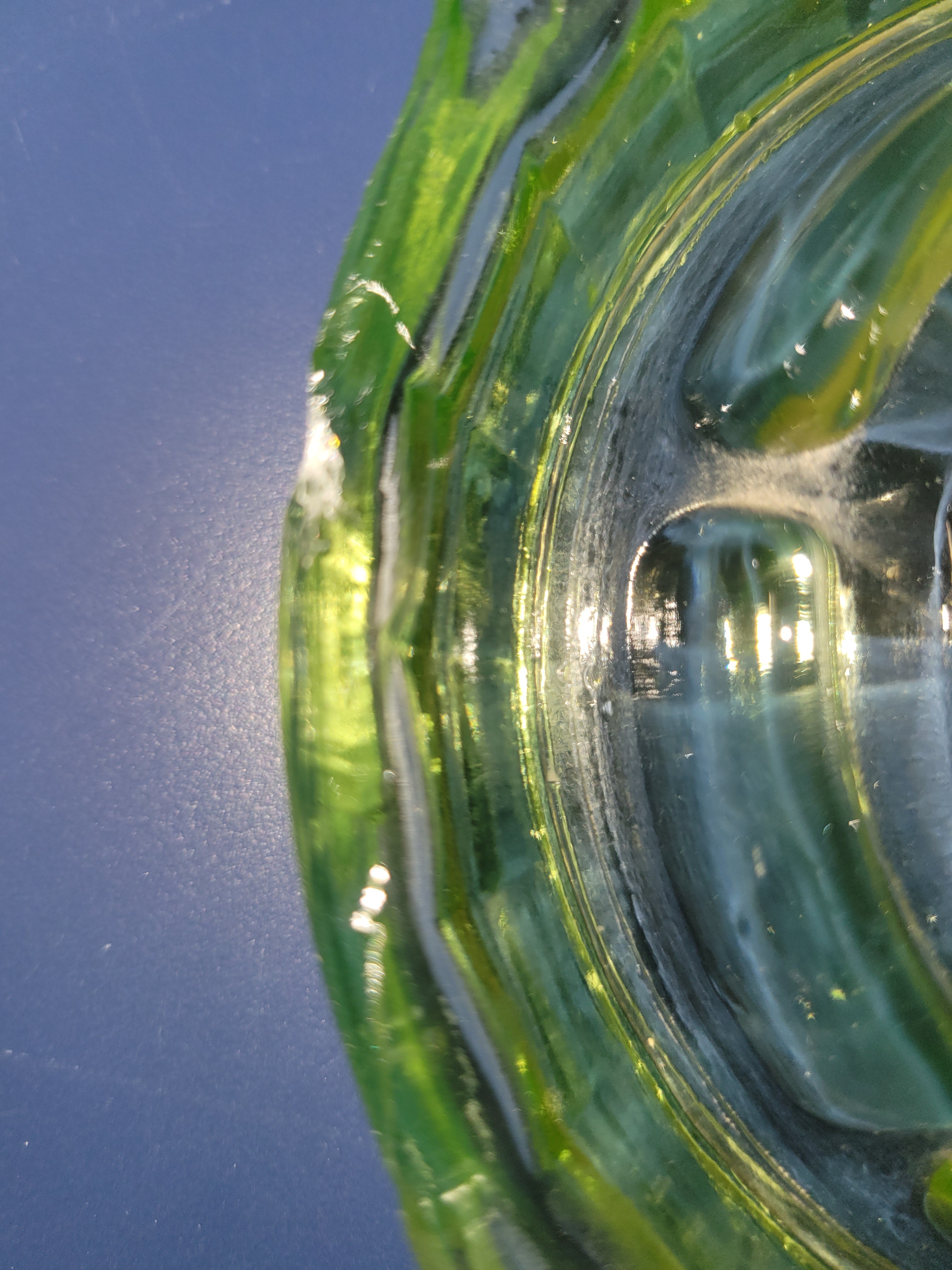 Vintage 1930s Uranium Glass Citrus Reamer – Stunning UV Glow! (As-Is)